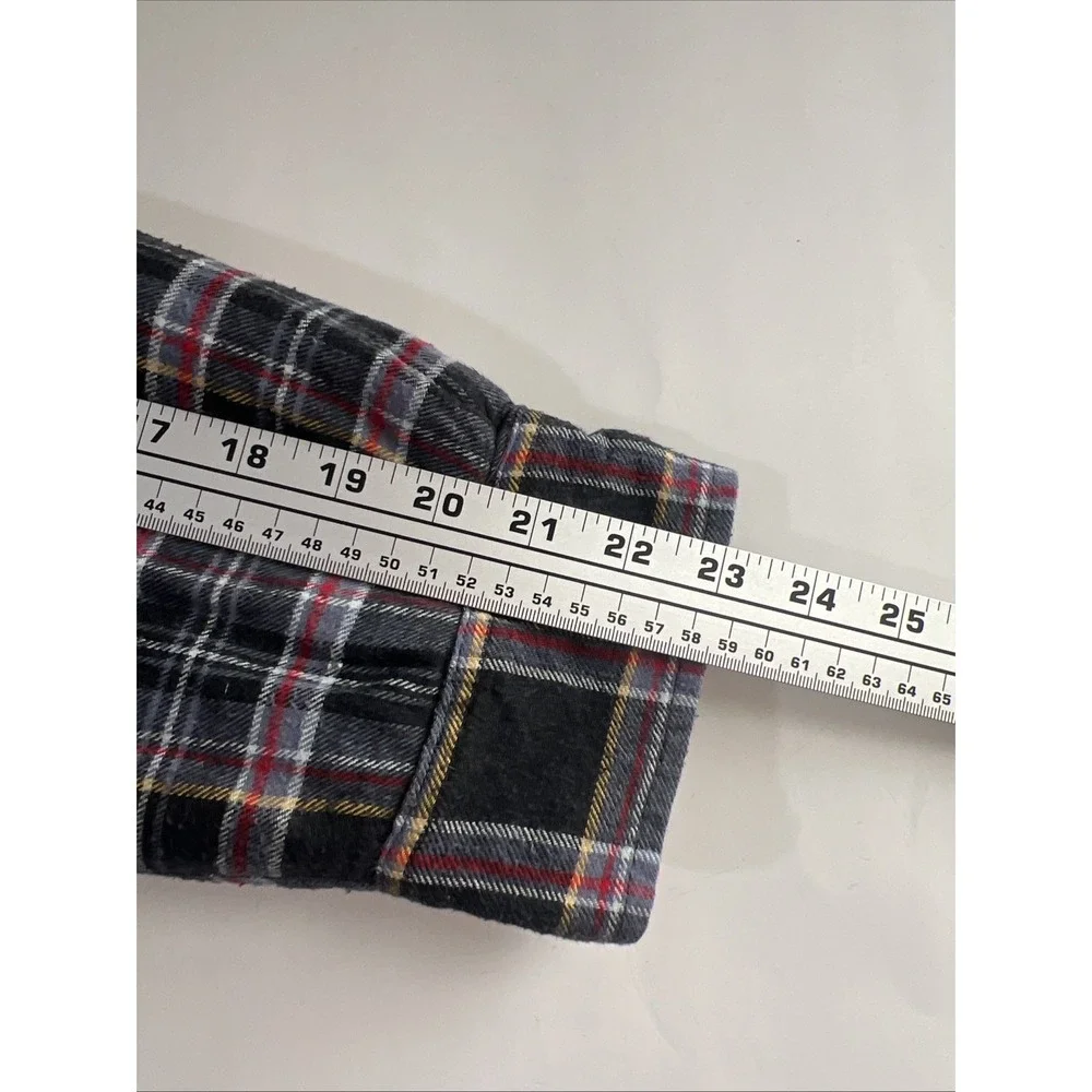 Vintage Wrangler Quilted Lined Plaid Flannel Button Western Shirt Jacket Mens XL